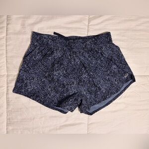 Asics Women's Patterned Navy Athletic Shorts